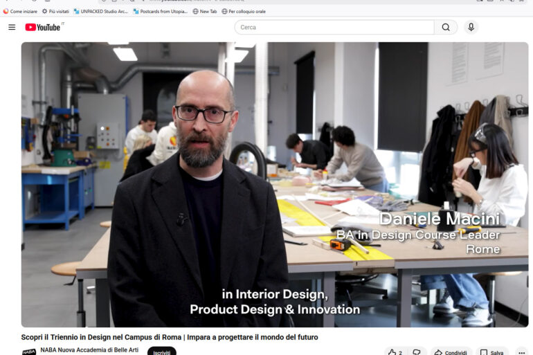 Course Leader ad NABA Roma Design